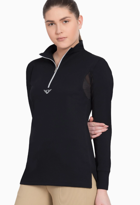 Tuffrider Ladies Ventilated Technical Long Sleeve Sport Shirt
