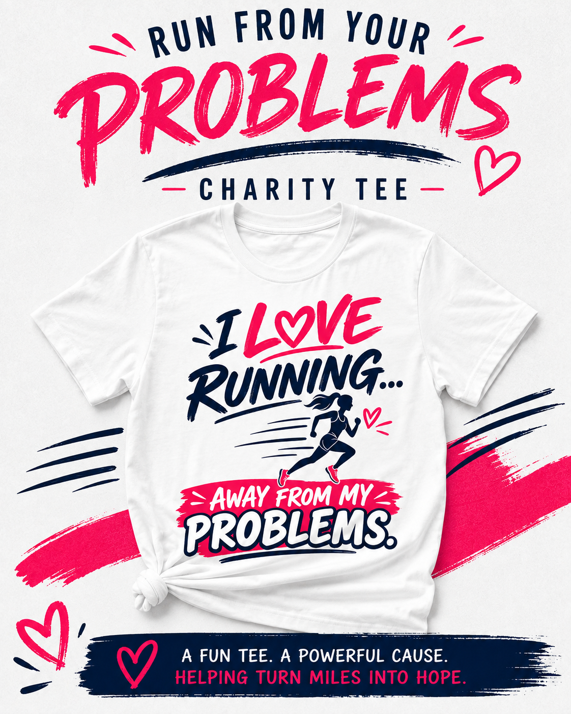 Run From Your Problems Charity Tee