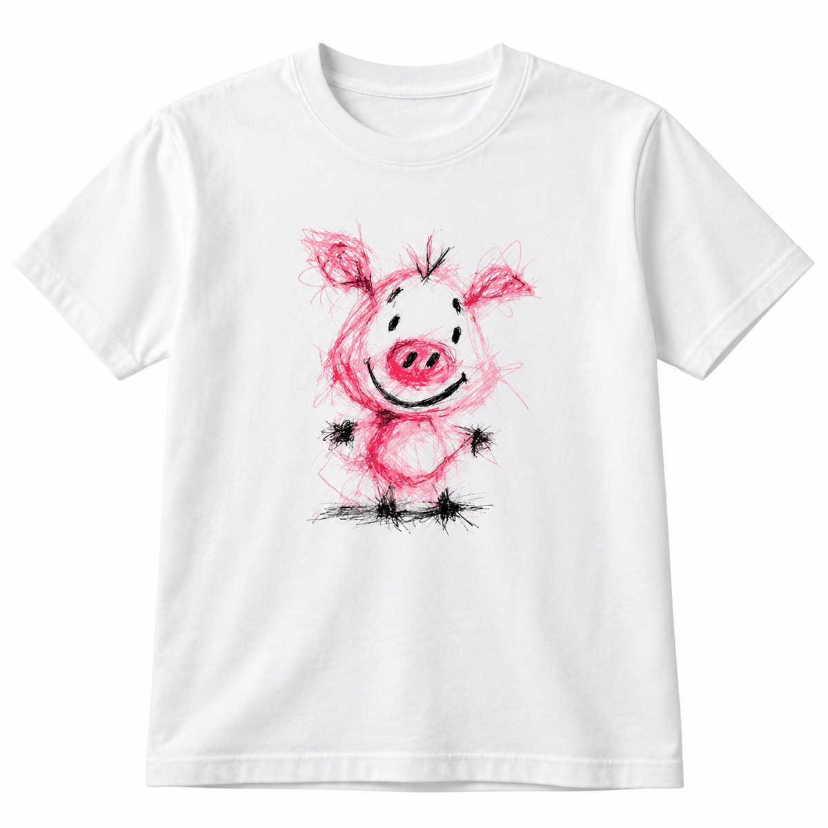 NEW Perfectly Imperfect Pig 🐷Scribble Tee