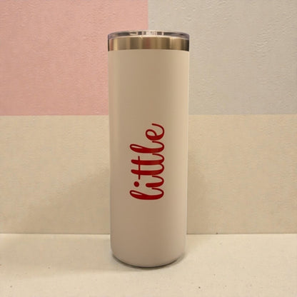 Alpha Gamma Delta Little Sister White Tumbler