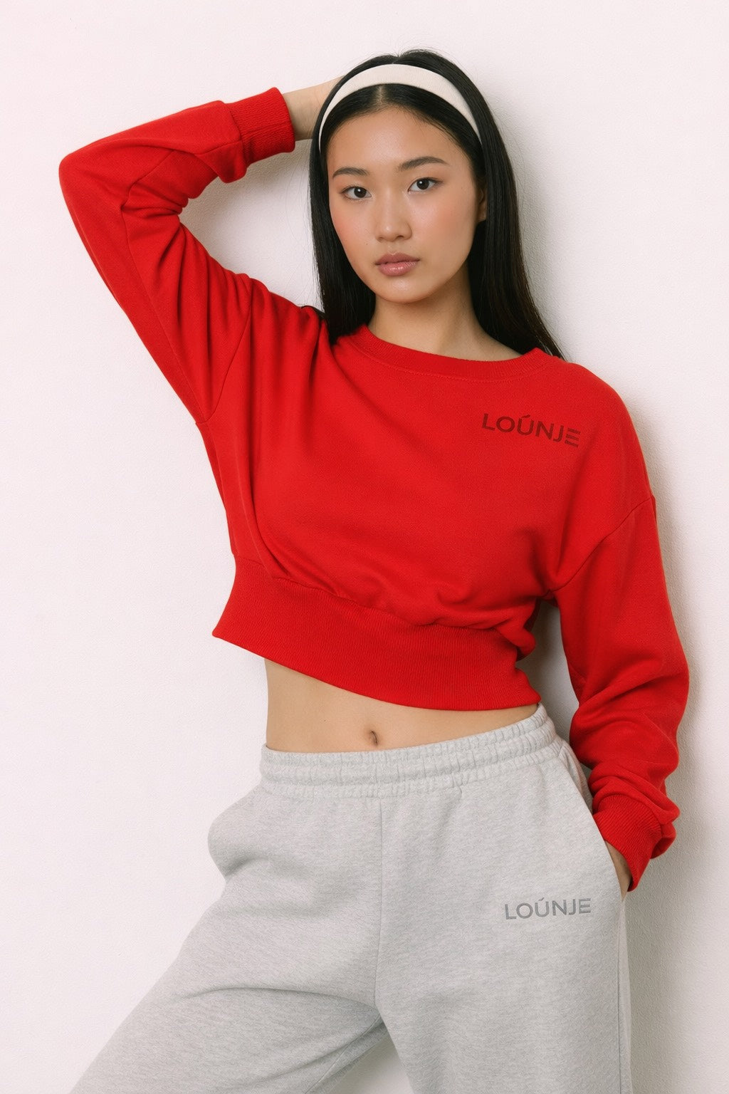 Off Shoulder Lightweight Sweatshirt